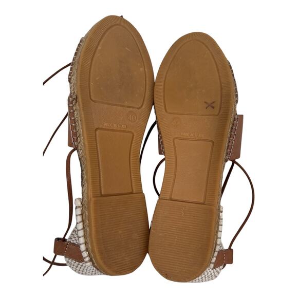 Gaimo, Cammel Leather Espadrille Sandals NEW , Sz 40 - Picture 3 of 12